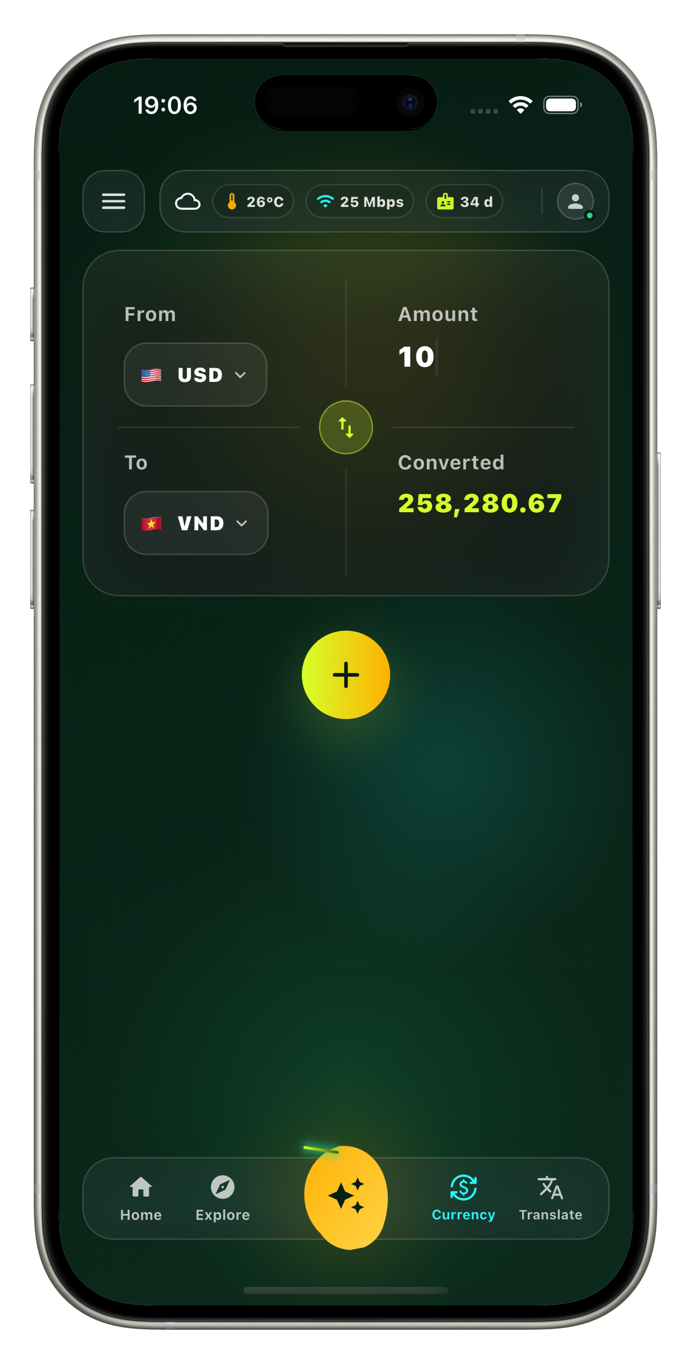 Currency converter USD to VND
